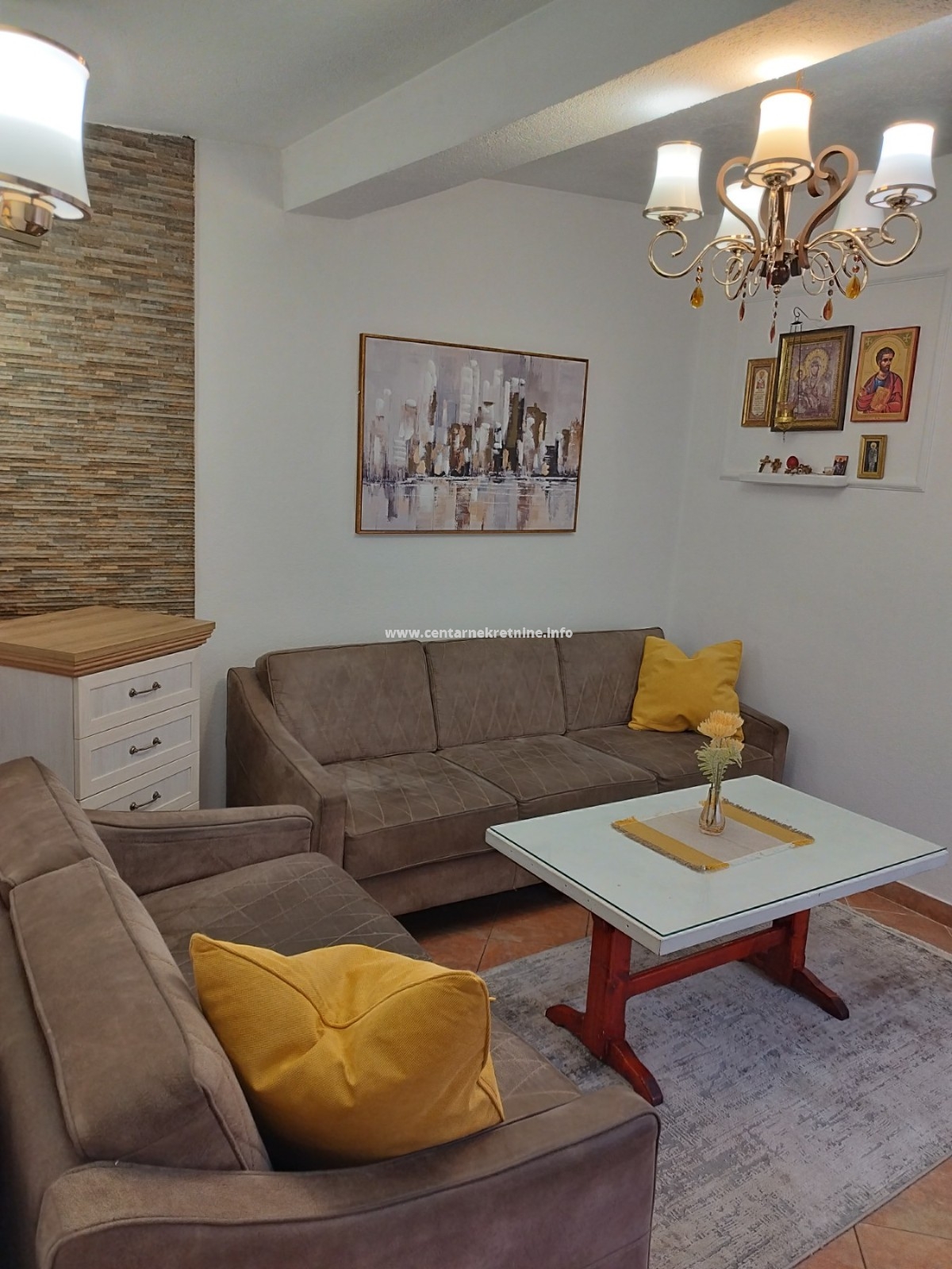 For rent, one bedroom apartment 55m2, Drač, Podgorica
